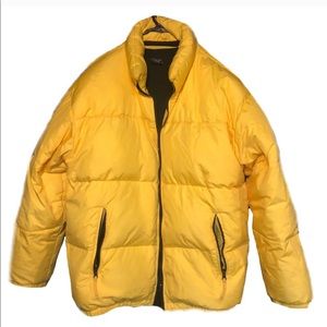 Perry Ellis Blue and Yellow Puffer Jacket